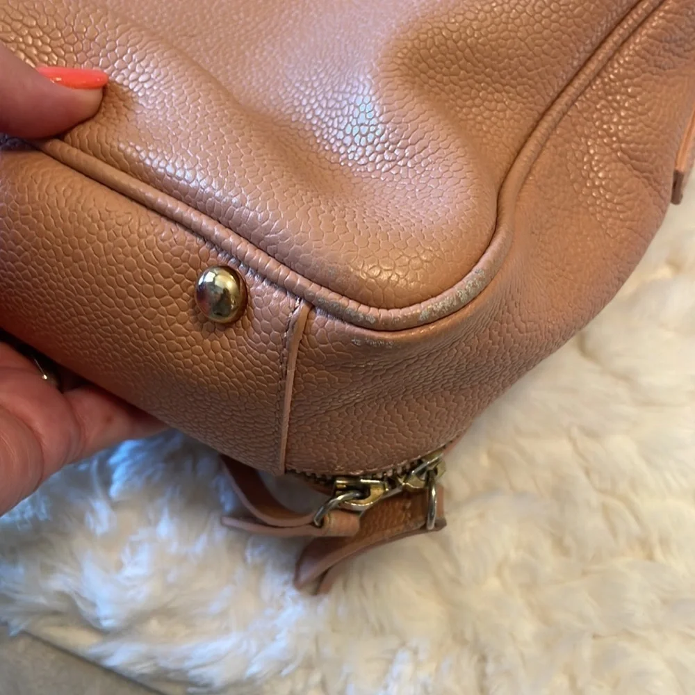 Vittoria Napoli crossbody / handbag Med lots space genuine leather peach rose